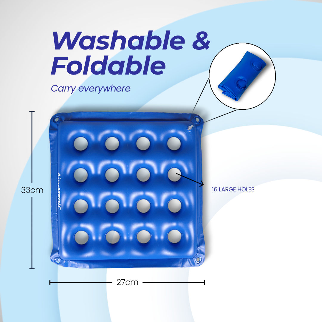 AiroWAFFLE Waffle Cushion for Pressure Sores Chair